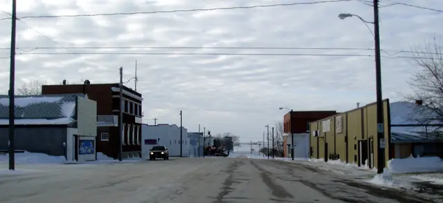 Main Street in winter